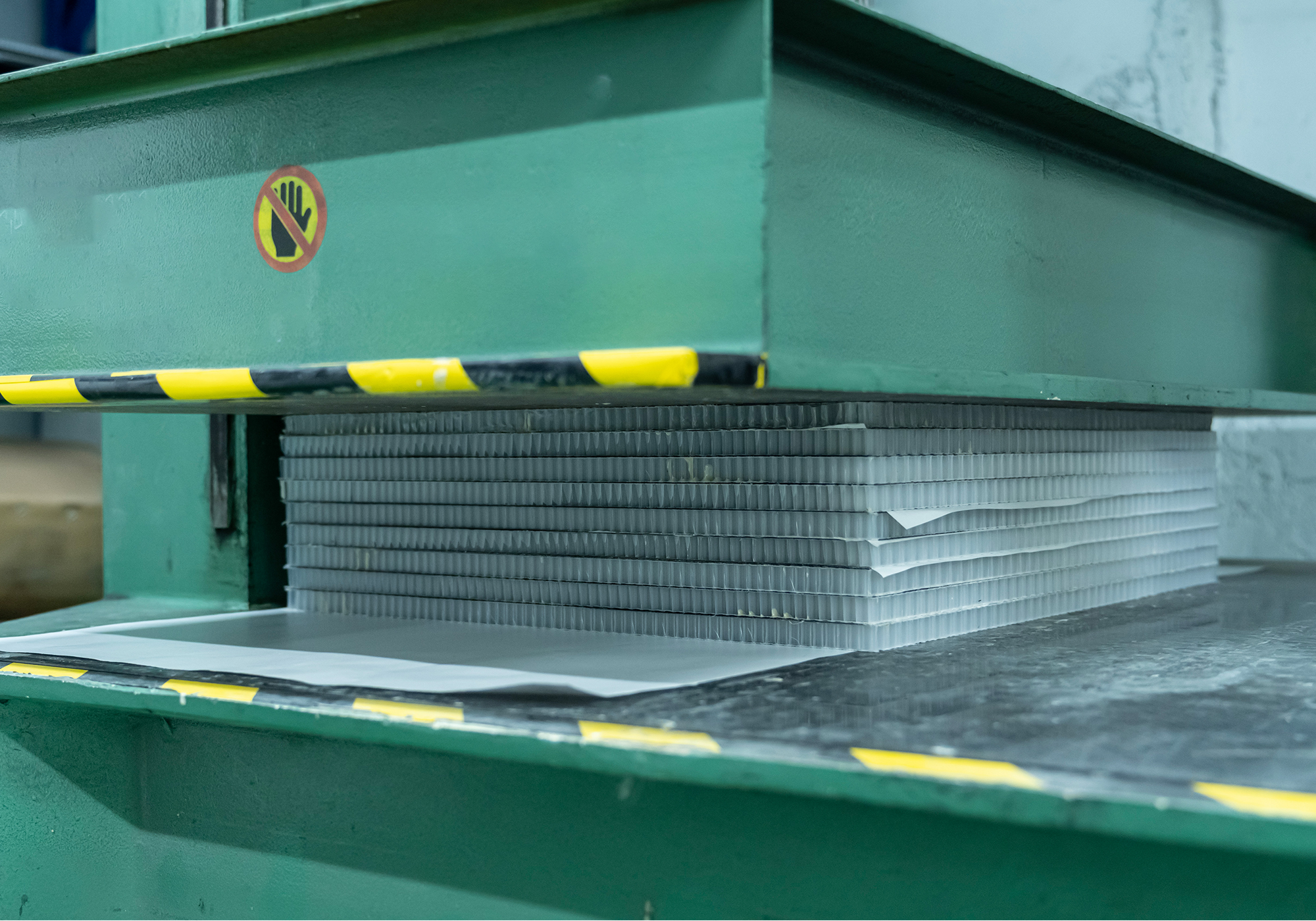 Cold-pressed pickleball paddle production equipment